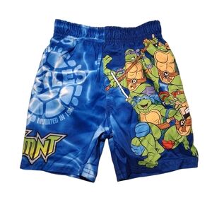 TMNT | Nickelodeon | Swim Trunks | Boys 18M | Blue Pool Shorts